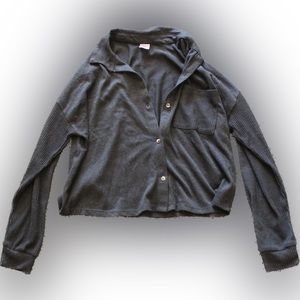 No Boundaries Black Button Up Shirt